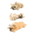 thumbnail image 1 of 3Pcs Sleep Dog Model Plastic Bulldog Model Household Animals Adorn Dog Statue Decor, 1 of 9