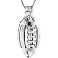 thumbnail image 2 of American Football Memorial Keepsake Pendant Urn Necklace for Ashes Holder Stainless Steel Cremation Jewelry for Ashes for Men, 2 of 7