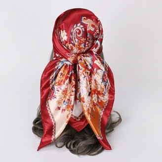 小物 evening scarf in silk satin LumiSyne Women Satin Chiffon Evening Scarves Silky Solid Color