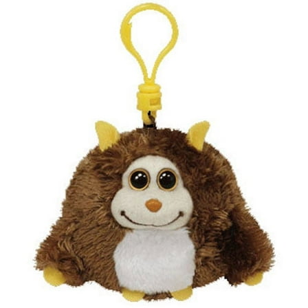 TY Monstaz - ROCKO the Brown Monster (Plastic Key Clip - 3 inch)