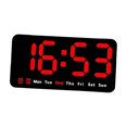 thumbnail image 1 of Digital Clock Table Dimmer LED Desktop Alarm Clock for Bedroom Office Adult Red, 1 of 8