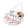 thumbnail image 4 of Letrero de bienvenida letrero de madera redondo para puerta de entrada de bienvenida tablero de letrero de bienvenida colgante murciélago araña para Navidad Halloween ANGGREK Otros, 4 of 8