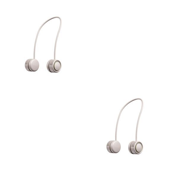 Ventilador portátil Toystoory para colgar en el cuello color Albaricoque 2Conjunto