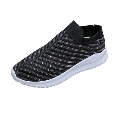 

ZHAGHMIN Womens Canvas Slip On Shoes Bling Zapatilla Deportiva Running Shoes Fly Woven Rhinestone Women Shoes Flat Breathable Casual Mesh Shoes Slip On Women Shoes Casual Dress Shoes For Women Leopa