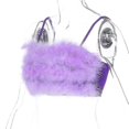 thumbnail image 3 of Porte-jarretelles en Peluche Enveloppant la Poitrine Veste Top Femme, 3 of 4