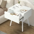 thumbnail image 5 of Ktaxon Solid Wood Nightstand End Table, Side Side End Table for Bedroom Furniture, White, 5 of 8