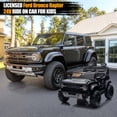 thumbnail image 3 of Ford Bronco Raptor 24V Ride on Toys, 2 Seater Ride on Cars with Remote Control, Bluetooth Music, Spring Suspension, Battery Powered Electric Car for Kids Ages 3-8, Black, 3 of 7
