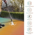 thumbnail image 2 of Lahome Decor 8'x 10' Outdoor Rug,Waterproof Patio Rug Reversible Indoor Outdoor Rug Lightweight Plastic Straw Rug for RV Camping Deck Balcony,Orange and Blue, 2 of 10
