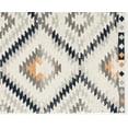 thumbnail image 5 of Soleil BR30A Kilim Gold Tribal Moroccan ivory Area Rug, 4'Round, 5 of 10