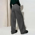 thumbnail image 3 of Diufon Wide Leg Pants for Women Fall Fashion Drawstring Sweatpants Casual Soft Jogger Trousers with Pockets, 3 of 10