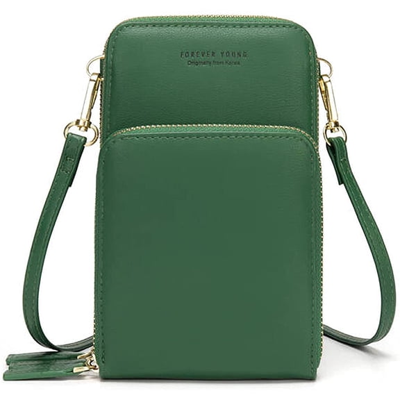Small Crossbody Cell Phone Purse for Women, Mini Messenger Shoulder Handbag Wallet with Credit Card Slots