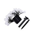 thumbnail image 5 of Guirnaldas de luces solares de 5 m y 20 LED, bola de iluminación exterior blanca, luces de hadas para exteriores, luces navideñas impermeables para fiestas, Navidad, exteriores, de, 5 of 5