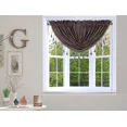 thumbnail image 5 of Elegant Cascade Rod Pocket Microfiber Blackout Waterfall Valance – 2-Piece Set with Beaded Trim (48in wide x 38in long each valance, 5 of 5