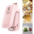 thumbnail image 1 of Mini Chip Bag Sealer, Handheld Heat Vacuum Sealer And Cutter, Portable Chip Bag Resealer Machine For Snack Plastic Fresh Bags Cookies - Green - Batter, 1 of 5