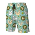 thumbnail image 5 of Naloa Chicken Laying Eggs Men's Beach Shorts, Surfing shorts, Swim trunks, Quick Dry Swim Trunks for Surfing Beach Fun - Medium, 5 of 9