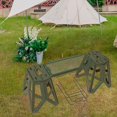 thumbnail image 1 of DYNWAVECA Tabouret Pliant et Ensemble de Table Mobilier de Camping Compact Table de Camping Multifonctionnelle Tabouret Pliable pour Randonnée Voyage BBQ Vert, 1 of 10
