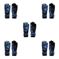 thumbnail image 2 of Guardurnaity Guantes para niños Guantes de ciclismo Unisex Snowboard en frío Estampado Manopla Niñas Niños Guantes a prueba de viento Type2 NO2, 2 of 6