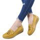 thumbnail image 1 of Yellow39Women Flats Ballet Shoes Cut Out Leather Transpirable Mocasines Mujeres Boat Shoes para, 1 of 5