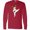 Red, variant on Inktastic Karate Girl, Cute Girl, Brown Hair, Black Belt Long Sleeve T-Shirt