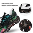 thumbnail image 7 of Summer Exotic Floral Tropical Palm Leaves Walking Shoes for Men Woman Lightweight Tennis Fashion Elastic Sports Shoes Cushion Basketball Shoes, 7 of 7