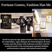 OLEVS Watches for Men, Mens Watches Quartz Plated Golden Stainless Steel Waterproof Luminous Business Calendar Wrist Watch reloj para hombre