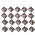 thumbnail image 2 of 20 piezas remache cuadrado latón bolsas de ropa accesorios de decoración artesanal de cuero 35mm bronce, 2 of 8