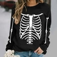 thumbnail image 6 of Inverlee Halloween Sweatshirts for Women Plus Size Pumpkin Ghost Graphic T-shirt Work Round Neck Sweatshirt Long Sleeve Dressy Casual Pullover Tops Halloween Clothes, 6 of 6