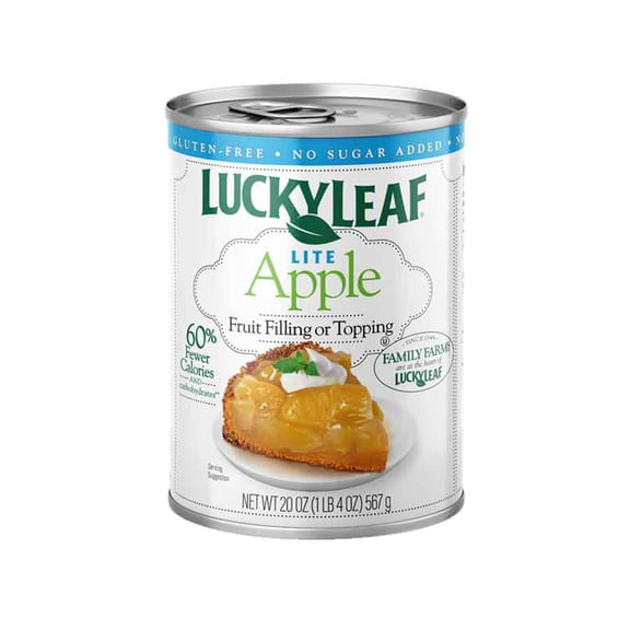 Pack Of 3 Lucky Leaf Lite Apple Pie Filling & Topping, 20 oz (Package May Vary)