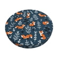 thumbnail image 1 of Balery cute fall fox Fundas de asiento para taburete de bar redondo de tela de terciopelo ajustables que protegen de arañazos y manchas para sillas de 14 a 17 pulgadas.-12 inch, 1 of 7