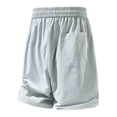 thumbnail image 5 of Hiking Shorts for Men 9 Pack Men's Outdoor Workout Shorts, Plus Size Elastic Waist Breathable Shorts with Zip Pocket, Lightweight Sports Casual Short Pants White M, 5 of 6