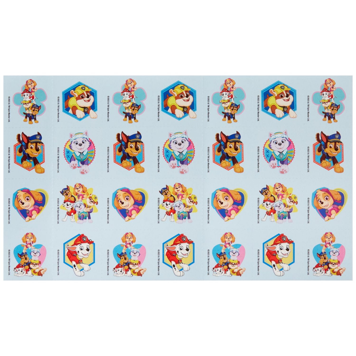 Nickeloden Paw Patrol Cartes de la Saint-Valentin, cartes pour enfants, 32 pièces