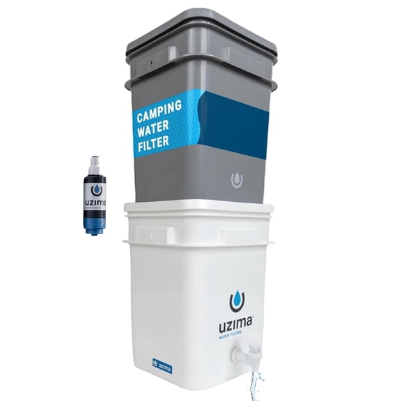 Uzima UZ-2 Camping Water Filter System, Emergency Use for Hiking and Backpacking