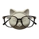 thumbnail image 1 of Bonito soporte para gafas de gato, pequeño soporte de resina para exhibición de gafas, organizador de gafas de escritorio para oficina, hogar, mesita de noche, estante decorativo, 1 of 8
