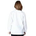 thumbnail image 5 of M&M SCRUBS Women's Scrub Jacket Warm Up Lightweight Medical Scrub Jacket - Pack of 6 Set (White, X-Large), 5 of 6