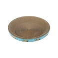 thumbnail image 2 of FastXmas Cat Scratcher Cardboard, Oval Cat Scratch Pad Bowl Nest for Home, 360° Scratchable Design Cat Scratching Board Corrugated Lounge Cat Bed, Furniture Protector for Couch 13 Inch, 2 of 6