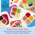 thumbnail image 2 of Bentgo Easyboxes 4-compartment Snack Containers - 20-piece Set With 10 Trays & 10 Custom-fit Lids To Seal In Freshness Reusable Food Storage Meal Prep Bento (classic), 2 of 9