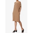 thumbnail image 3 of Robe T-Shirt Midi Longueur Genou à Manches Courtes Ajustée pour Femmes, 3 of 6