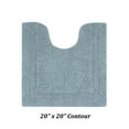 thumbnail image 4 of Better Trends 20" x 20" U-Shape Toilet Rug, 100% Cotton Tufted Bathroom Rug, Contour Mat, Water Absorbent, Reversible, Machine Wash (Blue) Lux Collection, 4 of 6