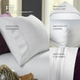 thumbnail image 3 of New Purecare Bamboo Elemnet Terrene Premium King White Sheet Set, 3 of 3