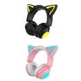 thumbnail image 1 of Auriculares inalámbricos Bluetooth para 2 auriculares con de gato Sunnimix, 1 of 8