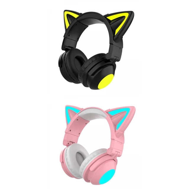 Auriculares inalámbricos Bluetooth para 2 auriculares con de gato Sunnimix