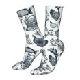 thumbnail image 5 of KLL Chicken And Fish Print Womens Crew Socks Athletic Middle Tube Long Socks Novelty Socks Gifts For Men, 5 of 7