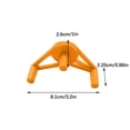 thumbnail image 1 of Adjustable Plant Bending Device - Ideal For Hydroponic Growth, Adjustable Plant Bending Clips for Low-Stress Training – Ideal for Hydroponics and Garden Growth, Set of 20 for Optimal Support, Orange, 1 of 5