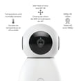 thumbnail image 2 of Safety 1ˢᵗ Monitor inteligente para bebés de 360°: 1080p HD, PTZ, visión diurna/nocturna, detección de llanto, conversación bidireccional, canciones de cuna, Google Home y Amazon Alexa, multimonitor,, 2 of 5