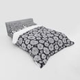 thumbnail image 3 of Ambesonne Nature Bedding Set 3 Pcs, Sketchy Floral Dandelion, Twin XL, Black and White, 3 of 3