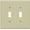 Ivory, variant on ENERLITES Toggle Light Switch Wall Plate, Glossy Finish, Standard Size 2-Gang, Double Switch Cover, Unbreakable Polycarbonate Thermoplastic, White