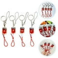 thumbnail image 4 of ColoMX 4 Uds llavero de acero inoxidable bolsa llavero bolsas de sangre colgante llavero decoración colgante, 4 of 7