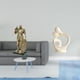 thumbnail image 2 of Estatua de caballero nórdico, figura abstracta, adorno escultórico para escritorio, armario, mesa de oficina, centro de mesa, entrada, colección artís, 2 of 8