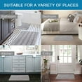 thumbnail image 2 of PrimeBeau Bathroom Rug Set - Non-Slip, Absorbent - 3 Piece Bathroom Rugs Set(17''x24''+20''x32''+20''x24'' U-Shaped) Dove Gray, 2 of 8