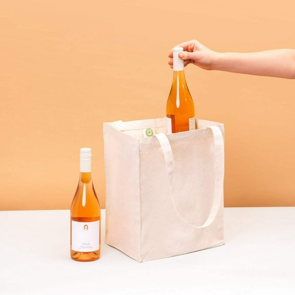 Canvas Wine Tote - Christmas Gift